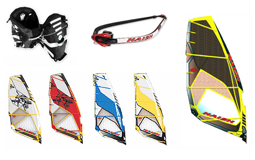 vánoční výprodej vybavení Naish windsurfing, ráhna, úvazky, plachty vánoční výprodej Naish
